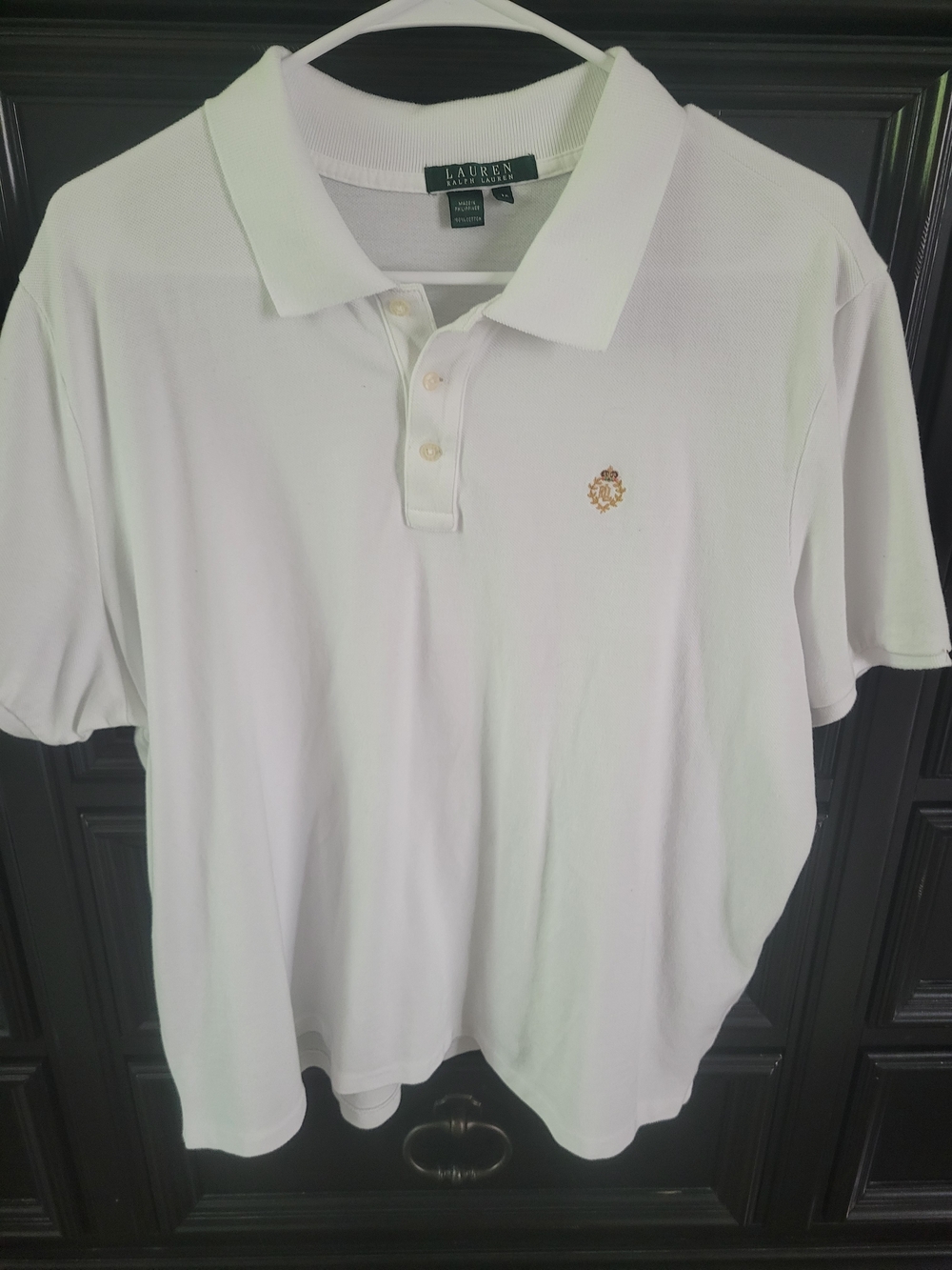Lauren Ralph Lauren Men's White Polo Shirt with Crest
